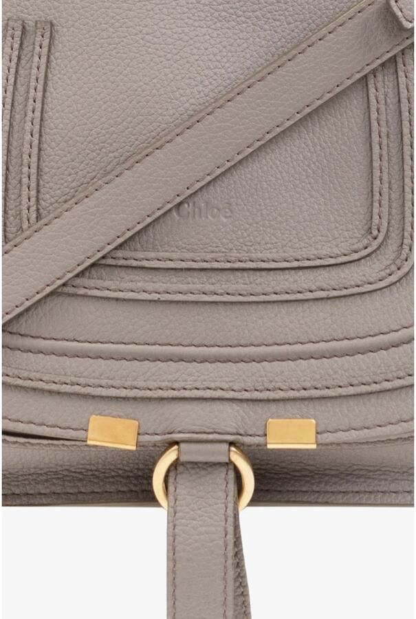 Chloé Kleine Dubbele Draagtas in Cashmere Grey Gray Dames - Foto 7