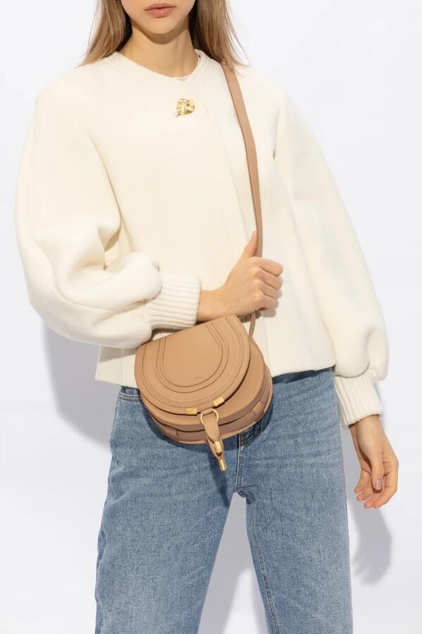 Chloé Crossbody bags Marcie in bruin - Foto 5