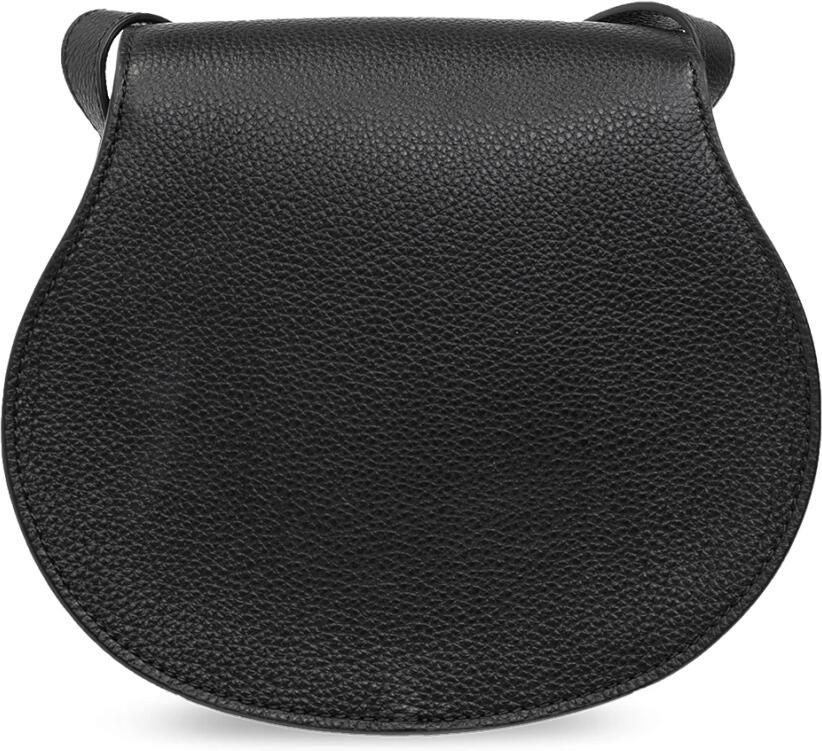 Chloé Zwarte Leren Kleine Marcie Crossbody Tas Black Dames - Foto 5