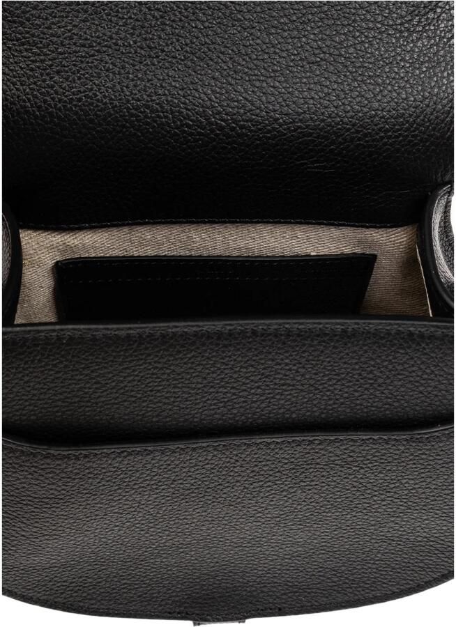 Chloé Zwarte Leren Kleine Marcie Crossbody Tas Black Dames - Foto 6