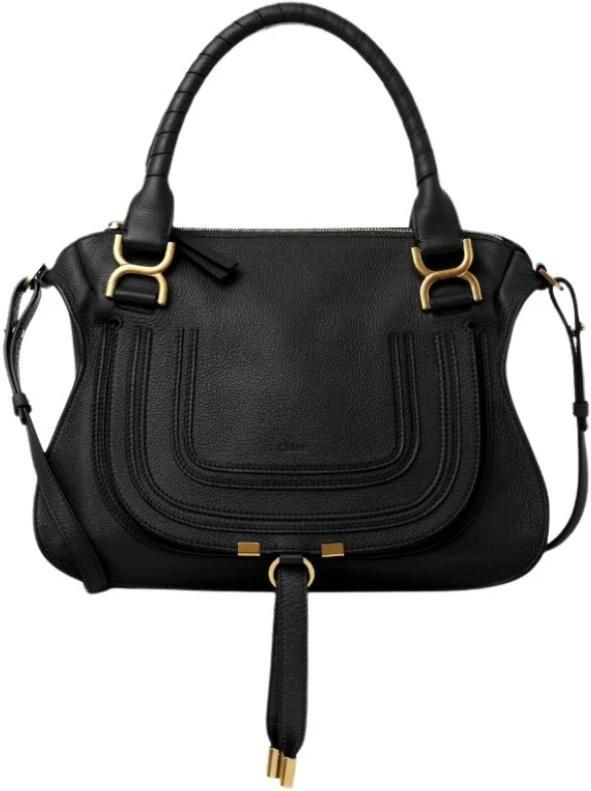 Chloé Shoppers & Totes Marcie Shoulder Bag Large in zwart - Foto 8