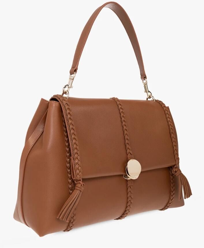 Chloé Hobo bags Big Soft Penelope Shoulder Bag in cognac - Foto 4