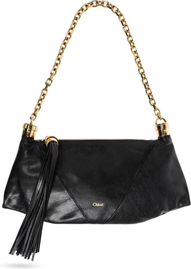 Chloé Schoudertas Foulard Klein Black Dames