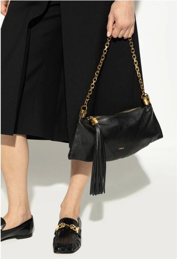 Chloé Schoudertas Foulard Klein Black Dames - Foto 4