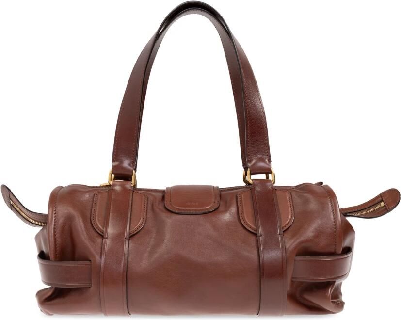 Chloé Handtas van glad leer met bedeltjes Brown Dames - Foto 5