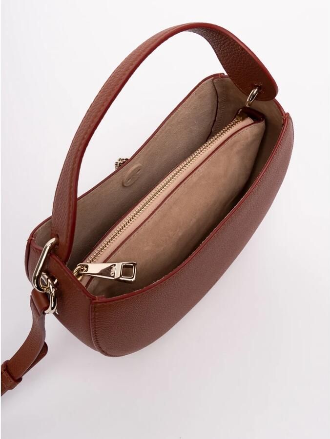 Chloe Schoudertas Leren kleine schoudertas met gouden ringsluiting - Foto 2