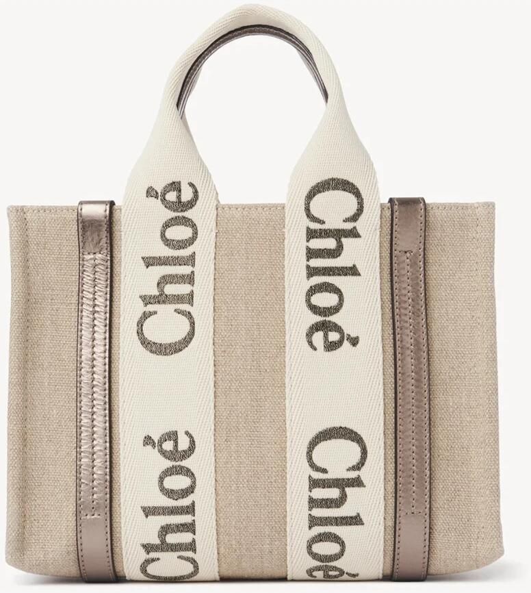 Chloé Shoppers & Totes Woody Small Tote Bag in groen - Foto 4
