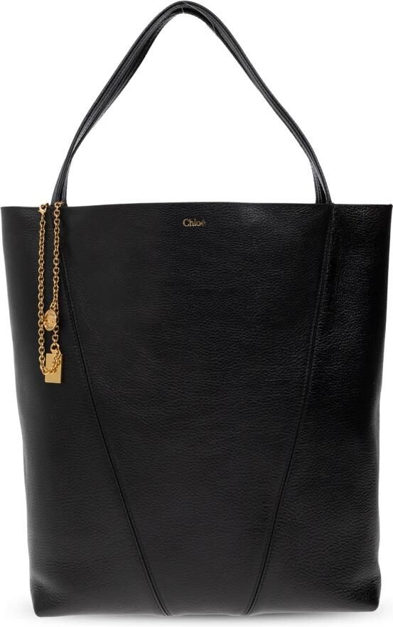Chloé Tas Spin Grote shopper type Black Dames - Foto 7
