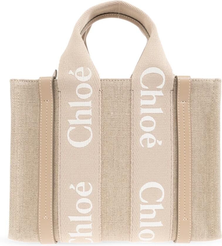 Chloé Shoppers & Totes Small Woody Tote Bag in bruin - Foto 2