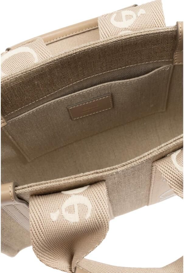 Chloé Shoppers & Totes Small Woody Tote Bag in bruin - Foto 4