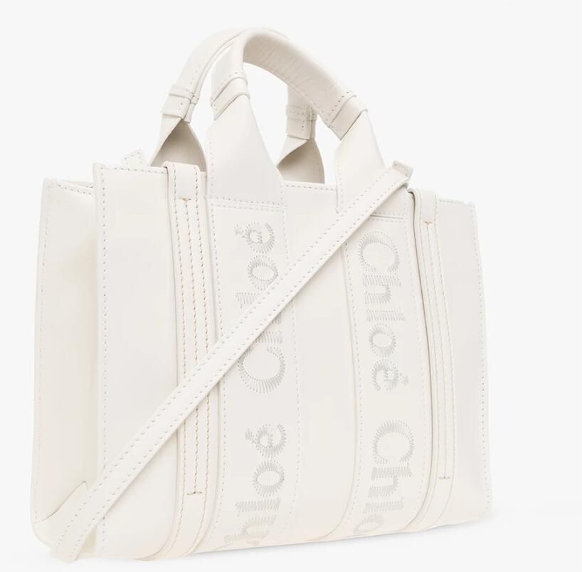 Chloé Woody Kleine shopper tas White Dames - Foto 2