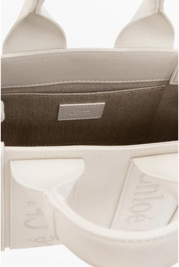 Chloé Woody Kleine shopper tas White Dames - Foto 5