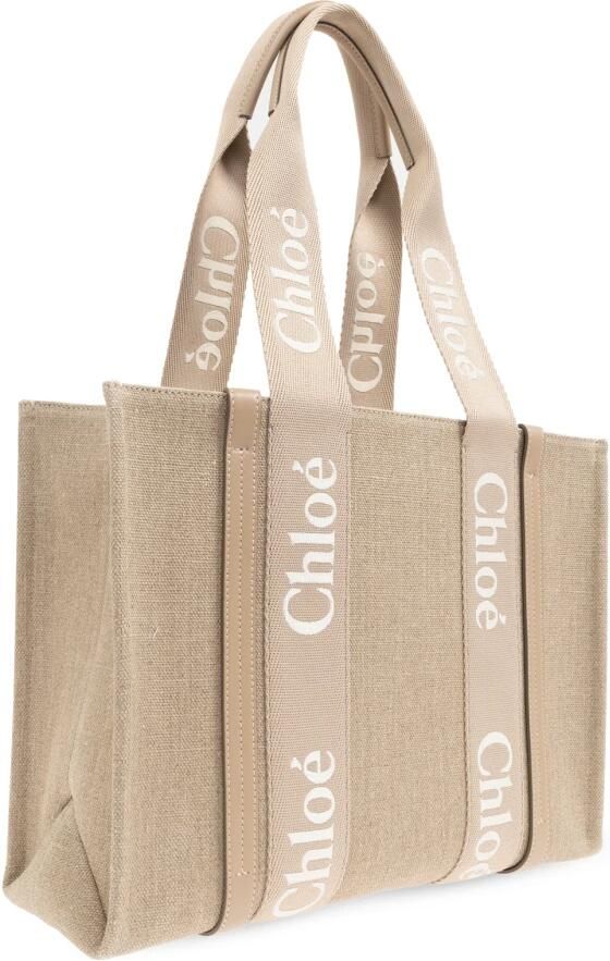 Chloé Shoppers & Totes "Woody" Tote Bag – Beige in beige - Foto 7