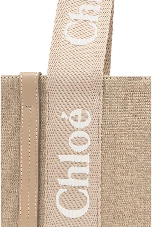 Chloé Shoppers & Totes "Woody" Tote Bag – Beige in beige - Foto 5