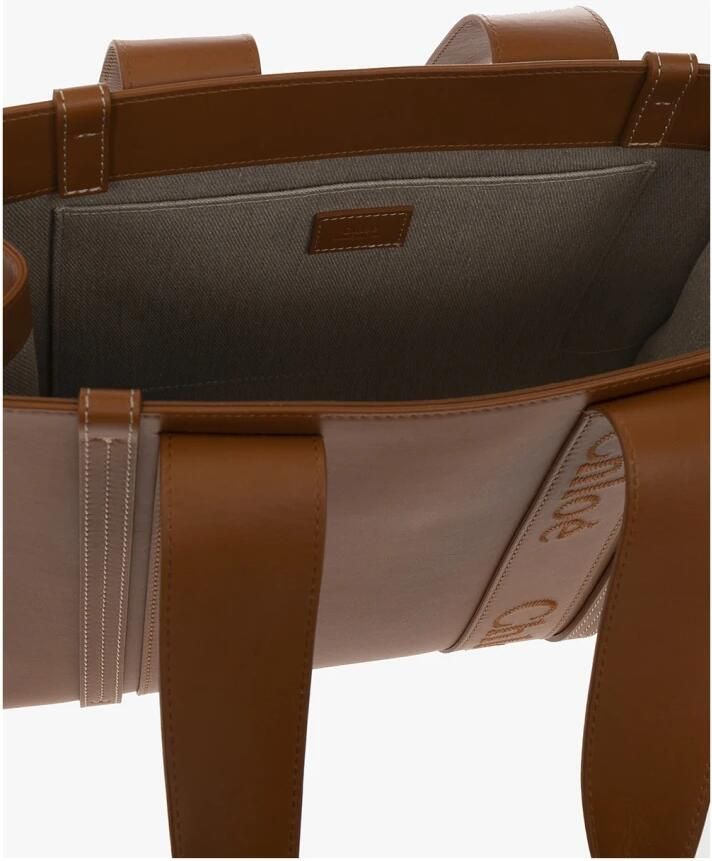 Chloé Totes Medium Woody Tote Bag in bruin - Foto 3