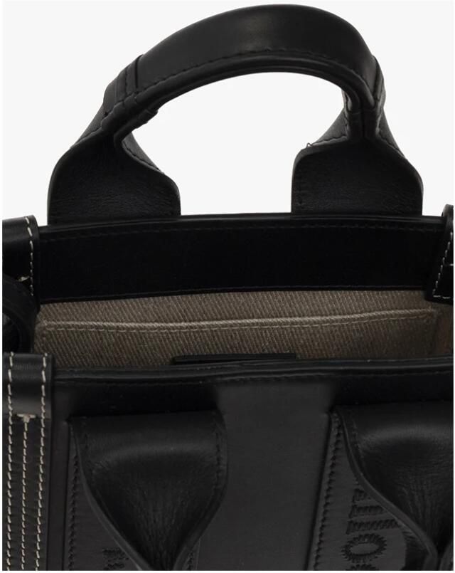Chloé Woody Tote tas van kalfsleer Black Dames - Foto 6