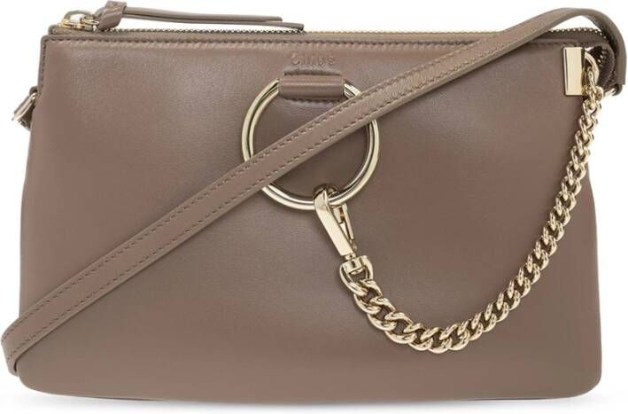 Chloé Crossbody bags Faye Soft Zipped Shoulder Bag in bruin