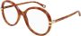 Chloé Red Havana Eyewear Frames Red Dames - Thumbnail 1