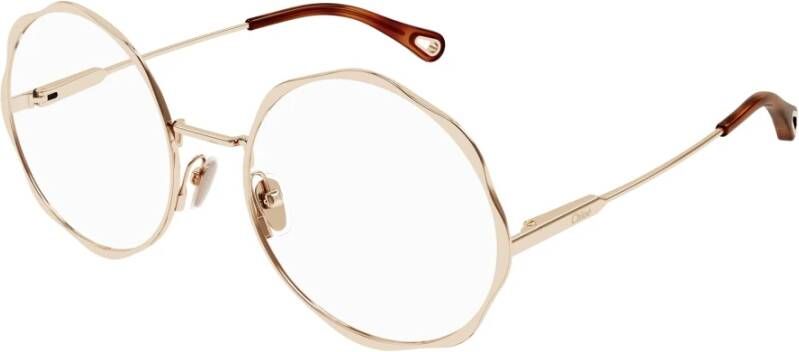 Chloé Metallic Optical Glasses for Women Yellow Unisex