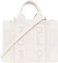 Chloé Woody Kleine shopper tas White Dames - Thumbnail 2