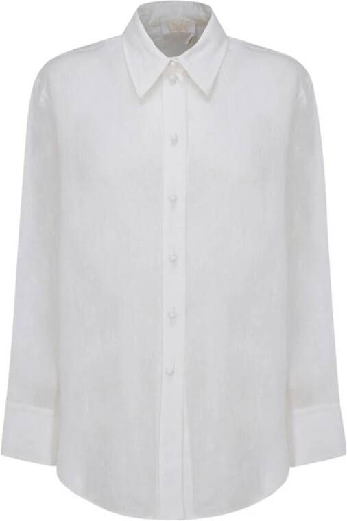 Chloé Hoogwaardig wit overhemd voor elke gelegenheid Wit Dames