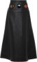 Chloé Leren Midi Rok met Edelstenen Taille Zwart Dames - Thumbnail 1
