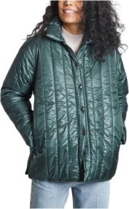 Chloé Losvallende gewatteerde jas in groen Dames