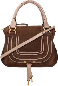 Chloé Hobo bags Marcie Shoulder Bag Bicolour in brown