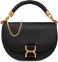 Chloé Zwarte lamsskin tas met klep en ketting Black Dames - Thumbnail 1