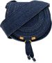 Chloé Crossbody bags Small Marcie Saddle Bag in blauw - Thumbnail 2
