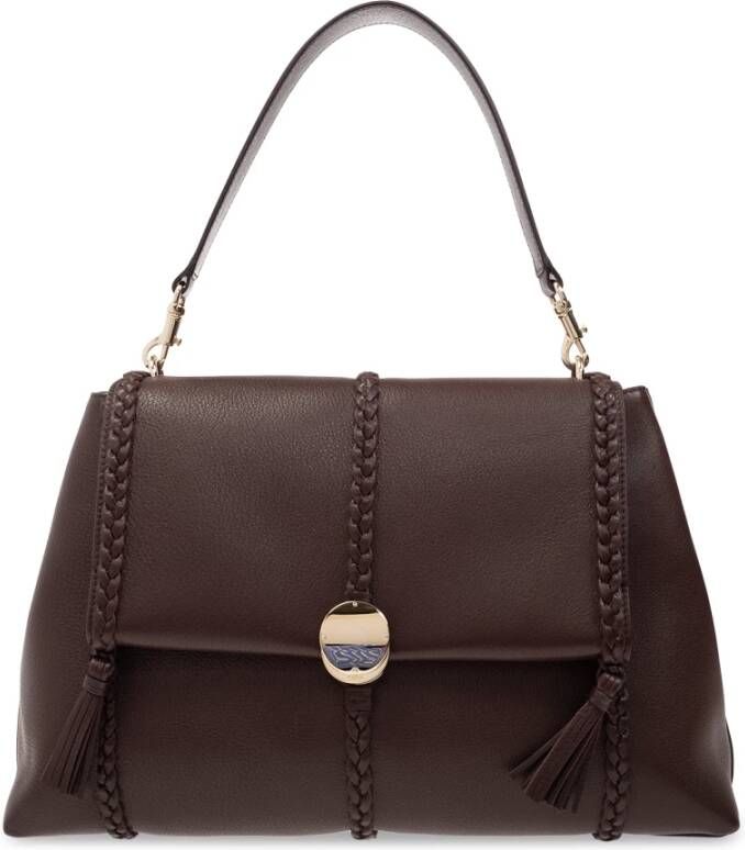 Chloé Crossbody bags Penelope Large Soft Shoulder Bag in paars