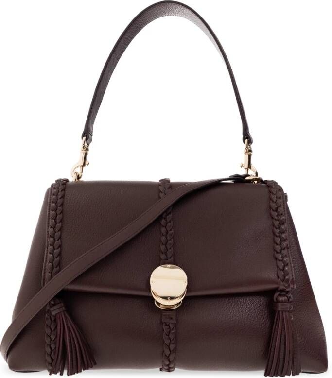 Chloé Crossbody bags Shoulder Bag Leather in bruin