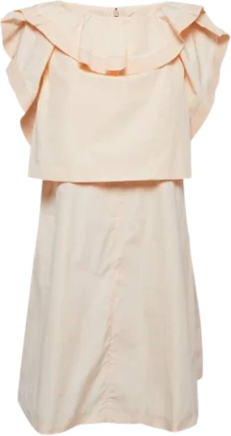 Chloé Pre-owned Cotton dresses Roze Dames