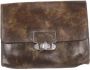 Chloé Pre-owned Leather clutches Bruin Dames - Thumbnail 1