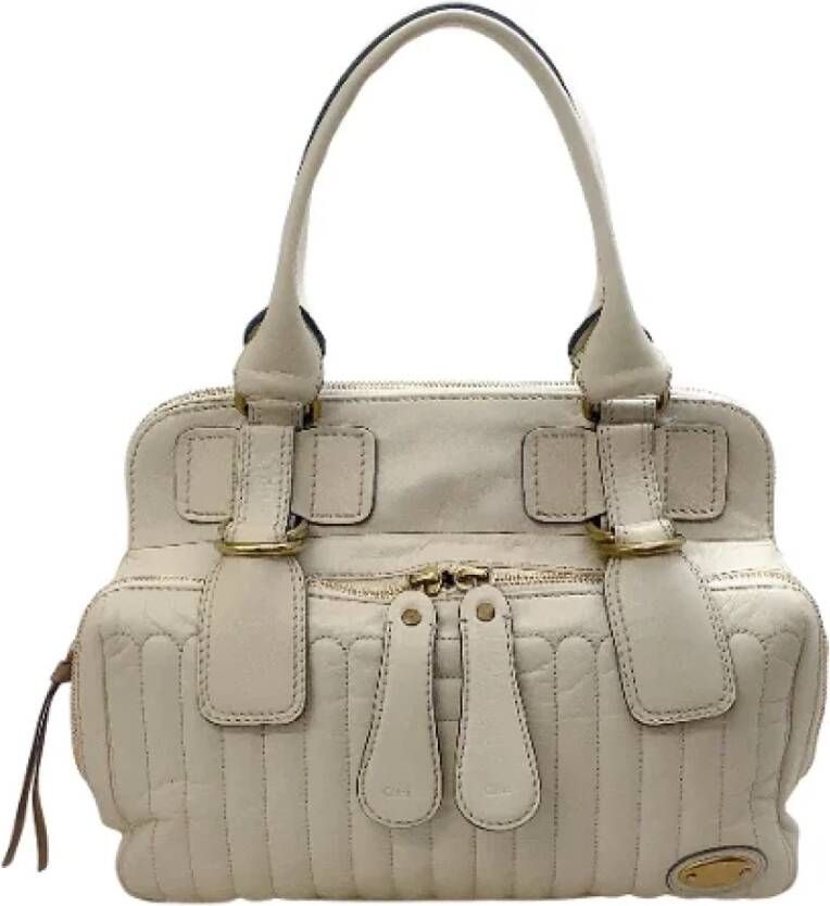 Chloé Pre-owned Leather handbags Beige Dames
