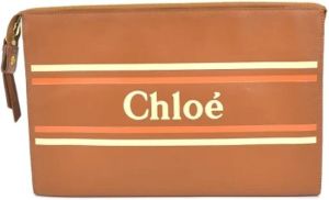 Chloé Pre-owned Leather handbags Bruin Dames