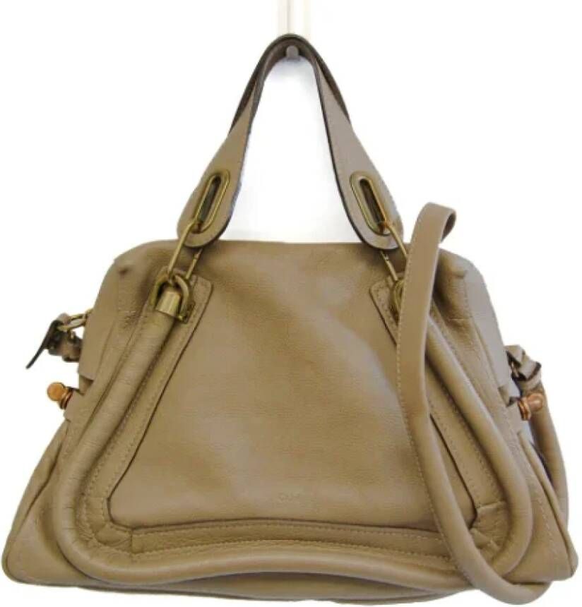 Chloé Pre-owned Leather handbags Grijs Dames