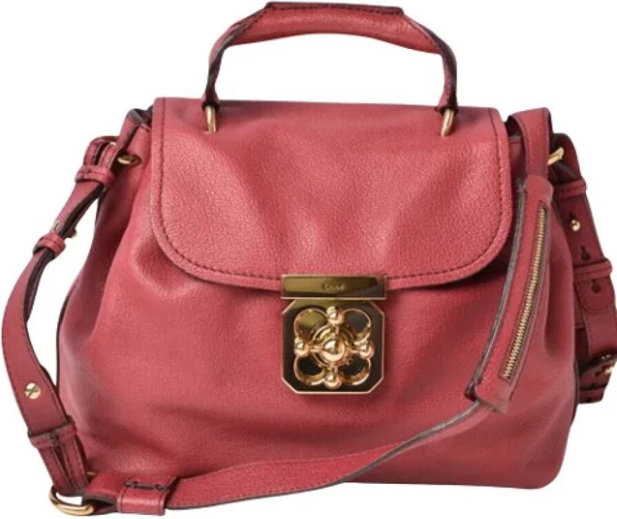 Chloé Pre-owned Leather handbags Rood Unisex