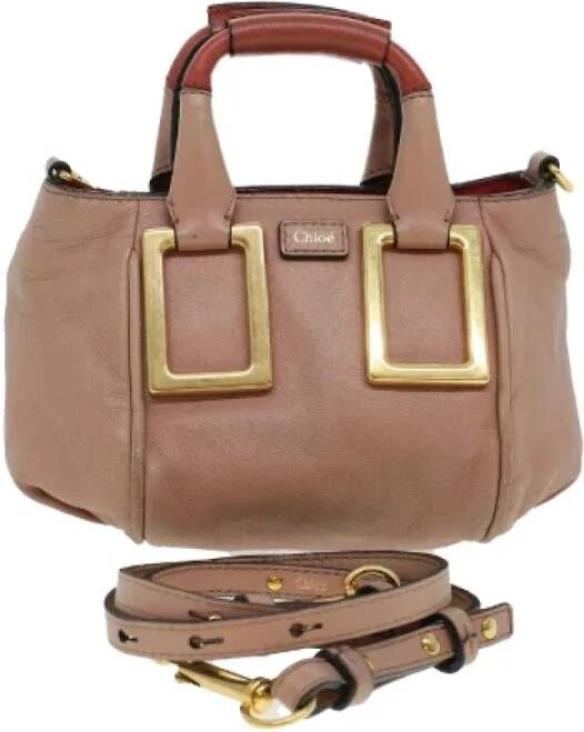 Chloé Pre-owned Leather handbags Roze Dames