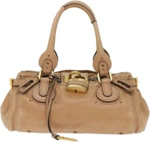 Chloé Pre-owned Leather shoulder-bags Bruin Dames