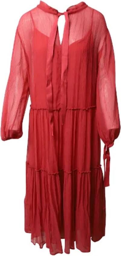 Chloé Pre-owned Cotton dresses Rood Dames
