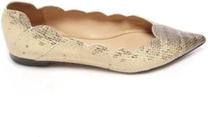 Chloé Pre-owned Pre-owned Leather flats Beige Dames