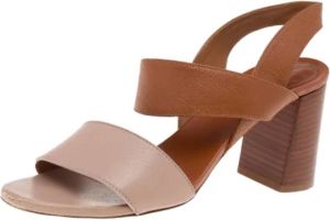 Chloé Pre-owned Pre-owned Leather sandals Bruin Dames