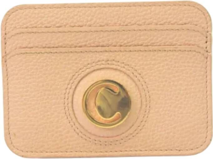 Chloé Pre-owned Leather wallets Roze Dames