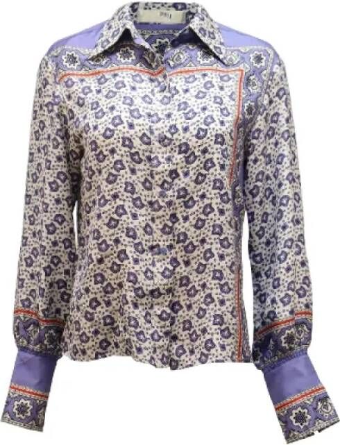Chloé Pre-owned Silk Shirt Purple Dames