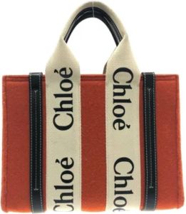 Chloé Pre-owned Wool handbags Oranje Dames