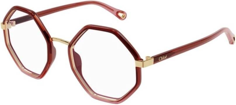 Chloé Rode Stijlvolle Bril voor Trendy Look Red Unisex
