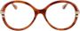 Chloé Red Havana Eyewear Frames Red Dames - Thumbnail 2