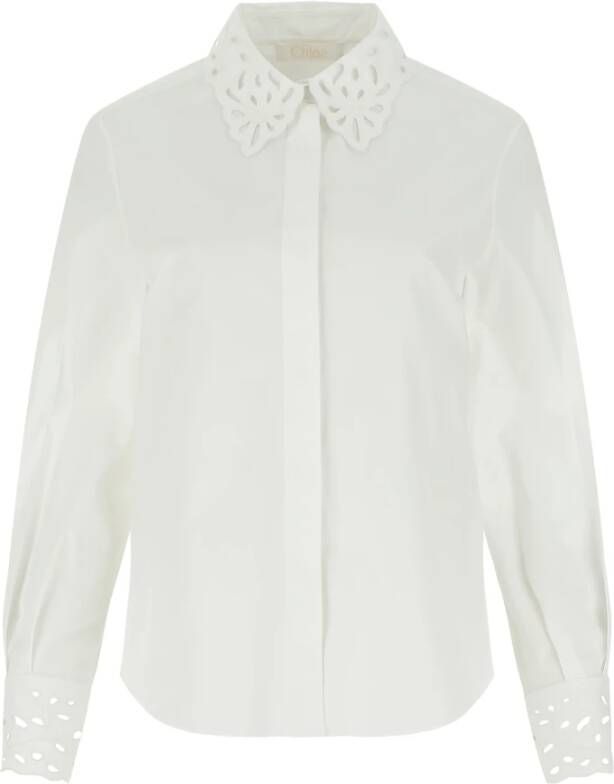 Chloé Stijlvol Overhemd voor Elke Gelegenheid White Dames