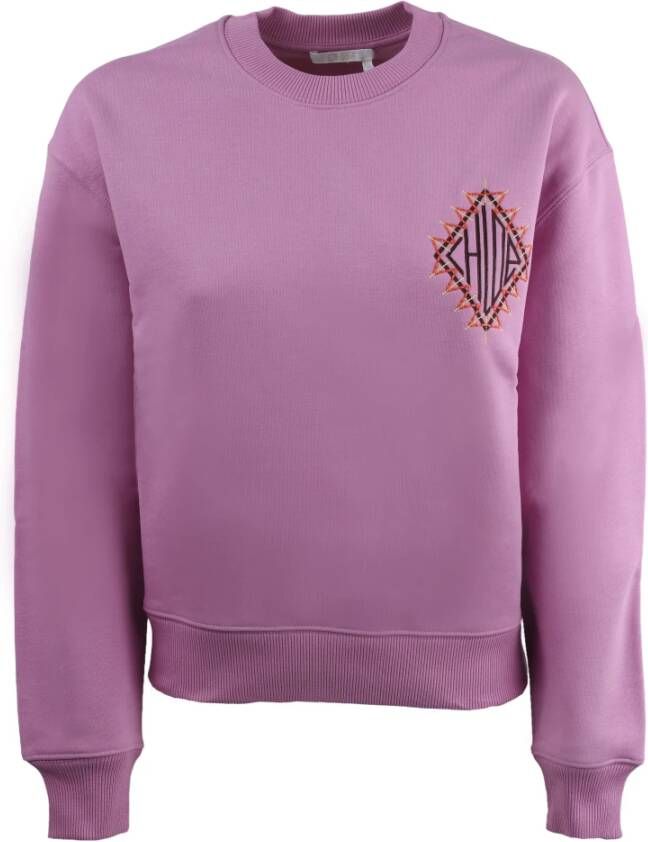 Chloé Katoenen sweatshirt Pink Dames
